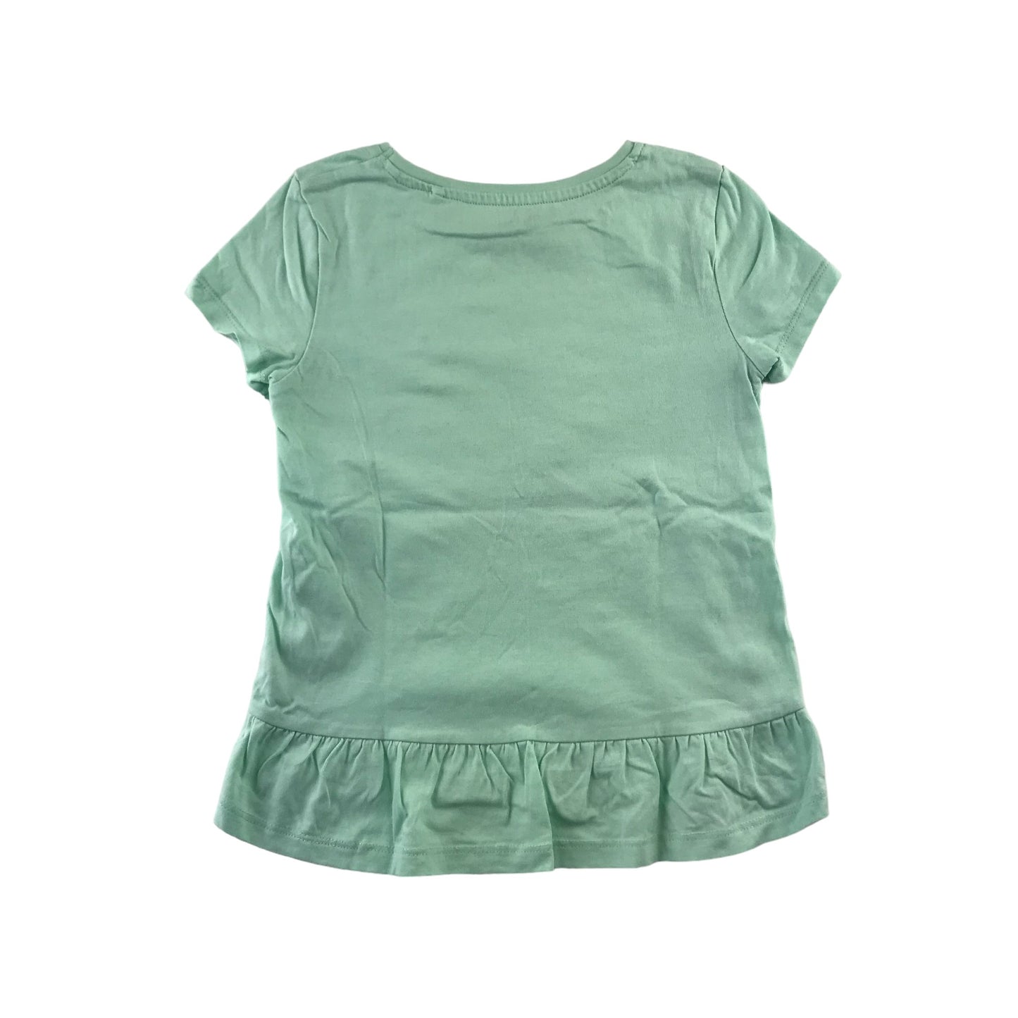 Tu t-shirt 5-6 years mint green sequin dolphin cotton