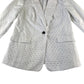 Boden blazer women's size 10 white embroidered cotton