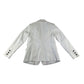 Boden blazer women's size 10 white embroidered cotton