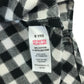 Matalan dress 8 years black and white checked shirt dress with sparkles