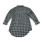Matalan dress 8 years black and white checked shirt dress with sparkles