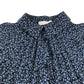 Zara dress 8 years black and blue floral print pleated folding dress