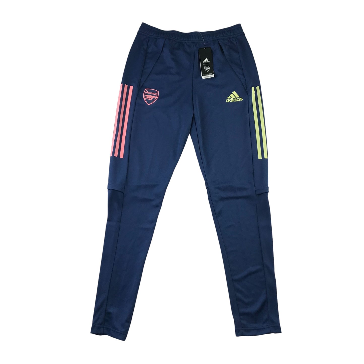 Adidas Arsenal joggers 13-14 years navy blue slim leg with zippers in ankles