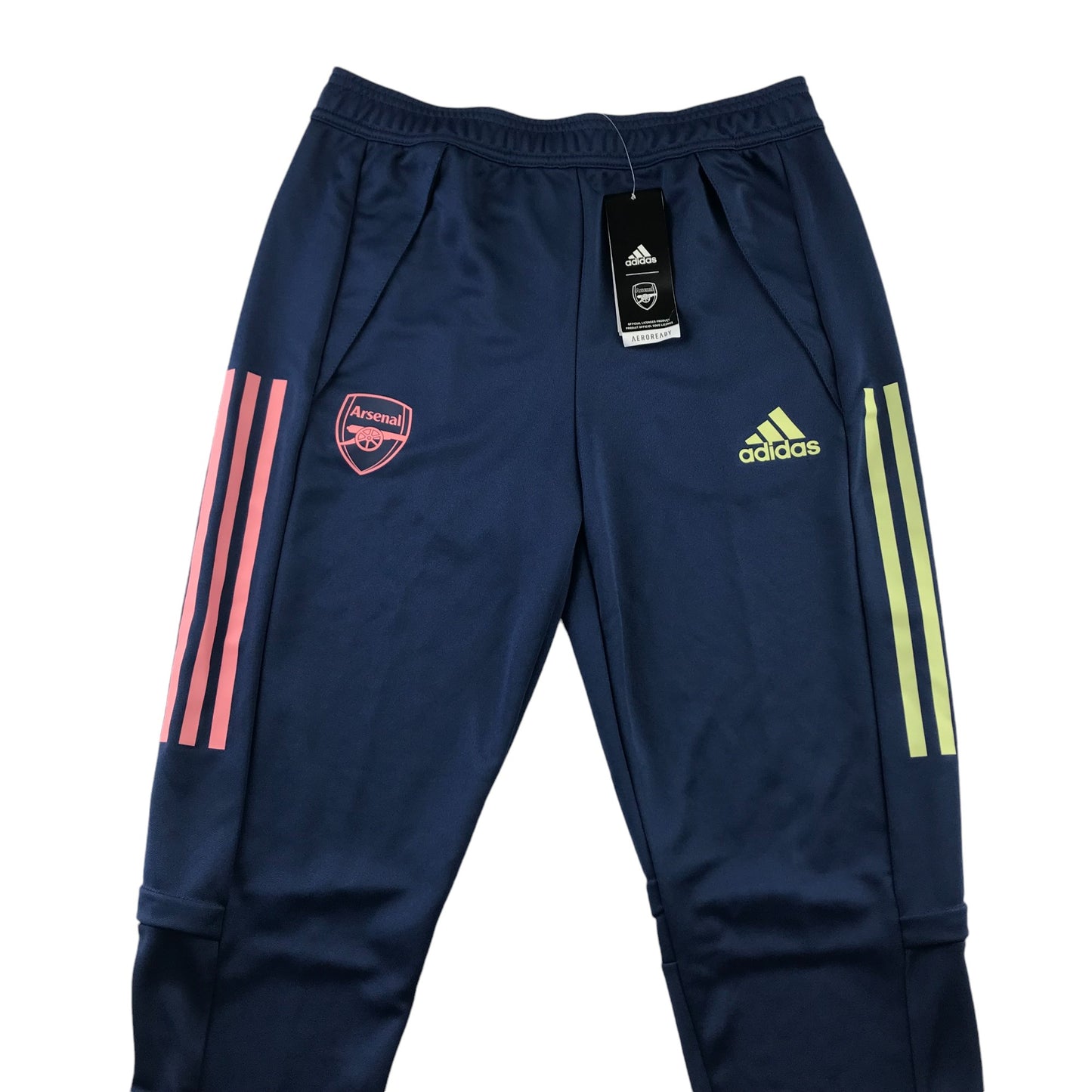 Adidas Arsenal joggers 13-14 years navy blue slim leg with zippers in ankles