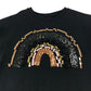 F&F dress 7-8 years black sweater with sequin detailing and tulle skirt