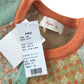 Tree Pear cardigan 4-5 years orange and mint pattern button up