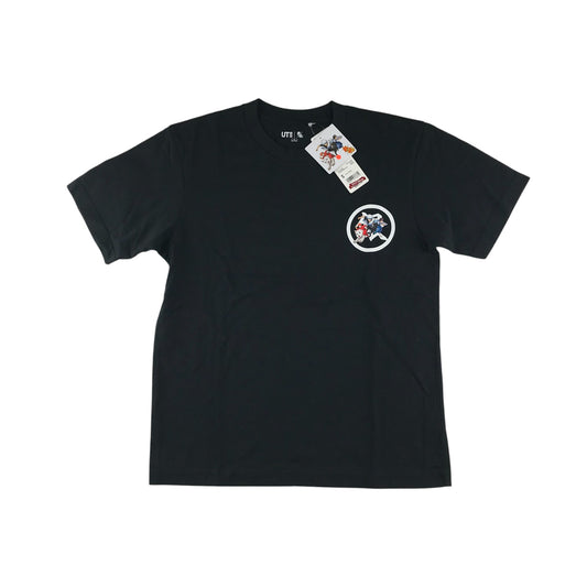 Uniqlo t-shirt adult size S black Gintama anime short sleeve cotton