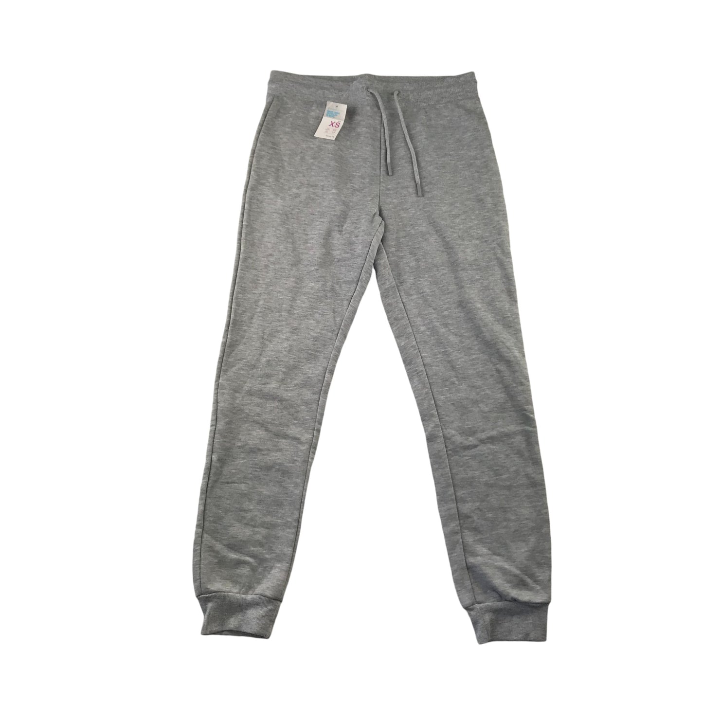 Primark joggers adult size XS light grey plain skinny fit cuffed legs