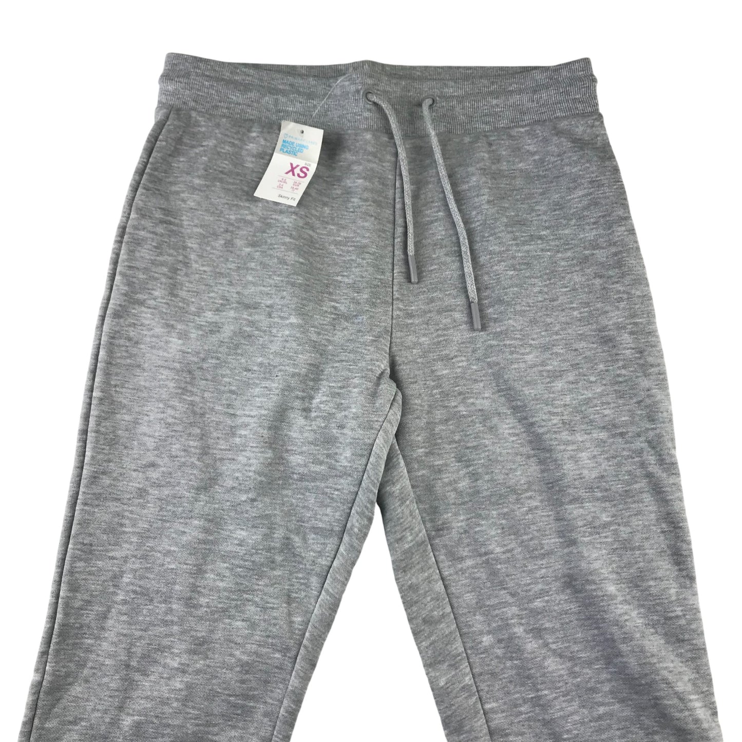 Primark joggers adult size XS light grey plain skinny fit cuffed legs