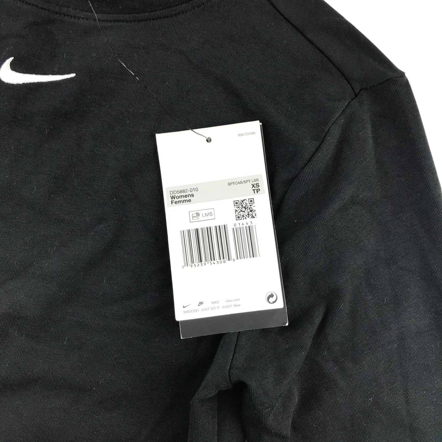 Nike Base Layer Women's XS Black Plain Tight Fit