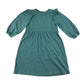 George dress 10-11 years teal plain A-line long sleeve cotton