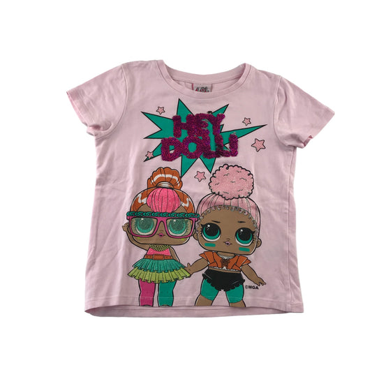 Matalan t-shirt 6-7 years pink LOL character print