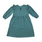 George dress 10-11 years teal plain A-line long sleeve cotton