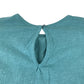 George dress 10-11 years teal plain A-line long sleeve cotton