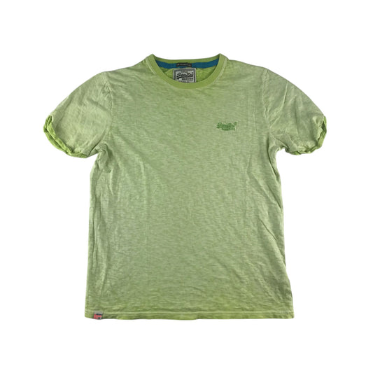 SuperDry t-shirt adult size M lime green short sleeve cotton