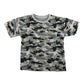 Matalan t-shirt 4-5 years grey tone camouflage short sleeve cotton