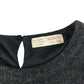 Zara dress 11-12 years grey embroidered floral design A-line short sleeve wool mix