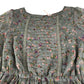 Next dress 11-12 years grey floral design A-line long sleeve