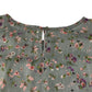 Next dress 11-12 years grey floral design A-line long sleeve