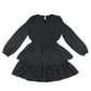 New Look dress 13-14 years black starry print A-line long sleeve