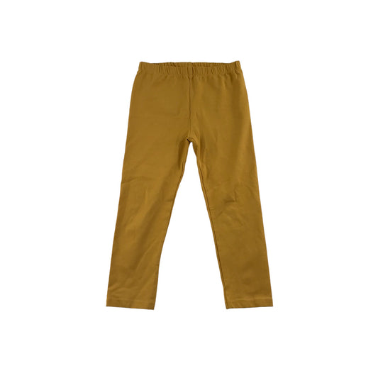 Tu Leggings Age 4 Mustard Yellow Plain