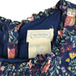 The Prairie dress 6-7 years blue owl and floral print A-line long sleeve