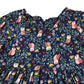 The Prairie dress 6-7 years blue owl and floral print A-line long sleeve