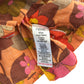 Next dress 6-7 years orange peachy warm toned floral print design cotton