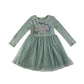 Next dress 5-6 years blue Peppa Pig and friends print design with tulle skirt
