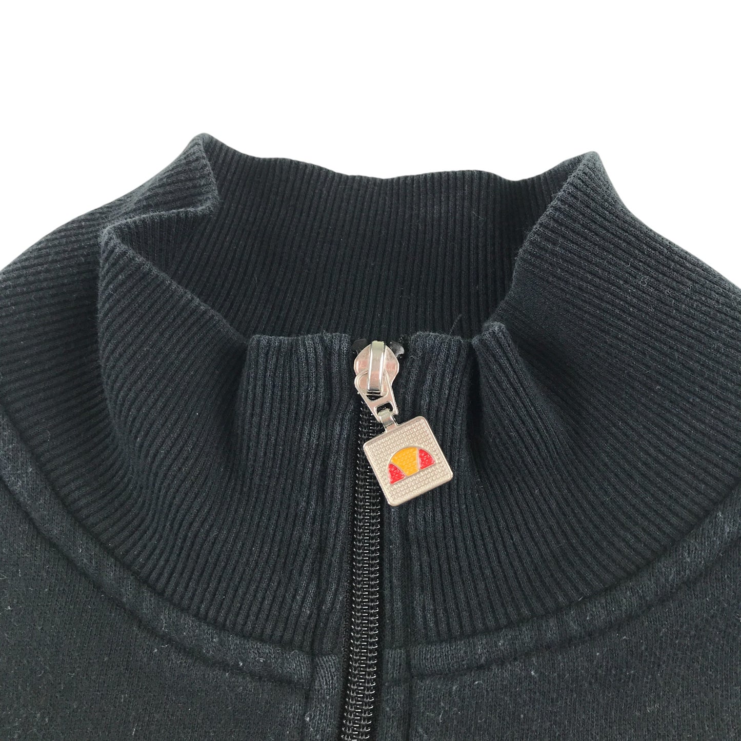 Ellesse sweater women's S black quarter zipper and logos