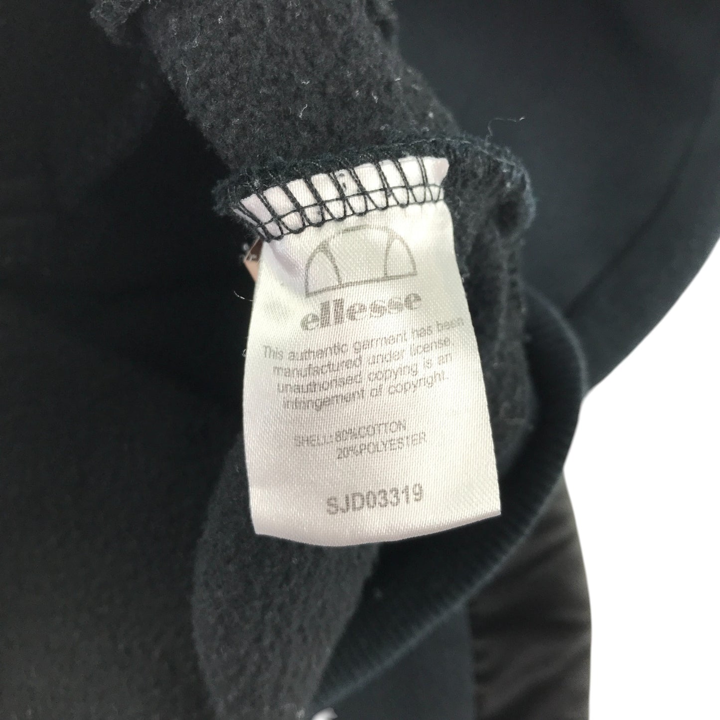 Ellesse sweater women's S black quarter zipper and logos