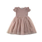Primark dress 5-6 years pink frilled shoulders and tulle skirt