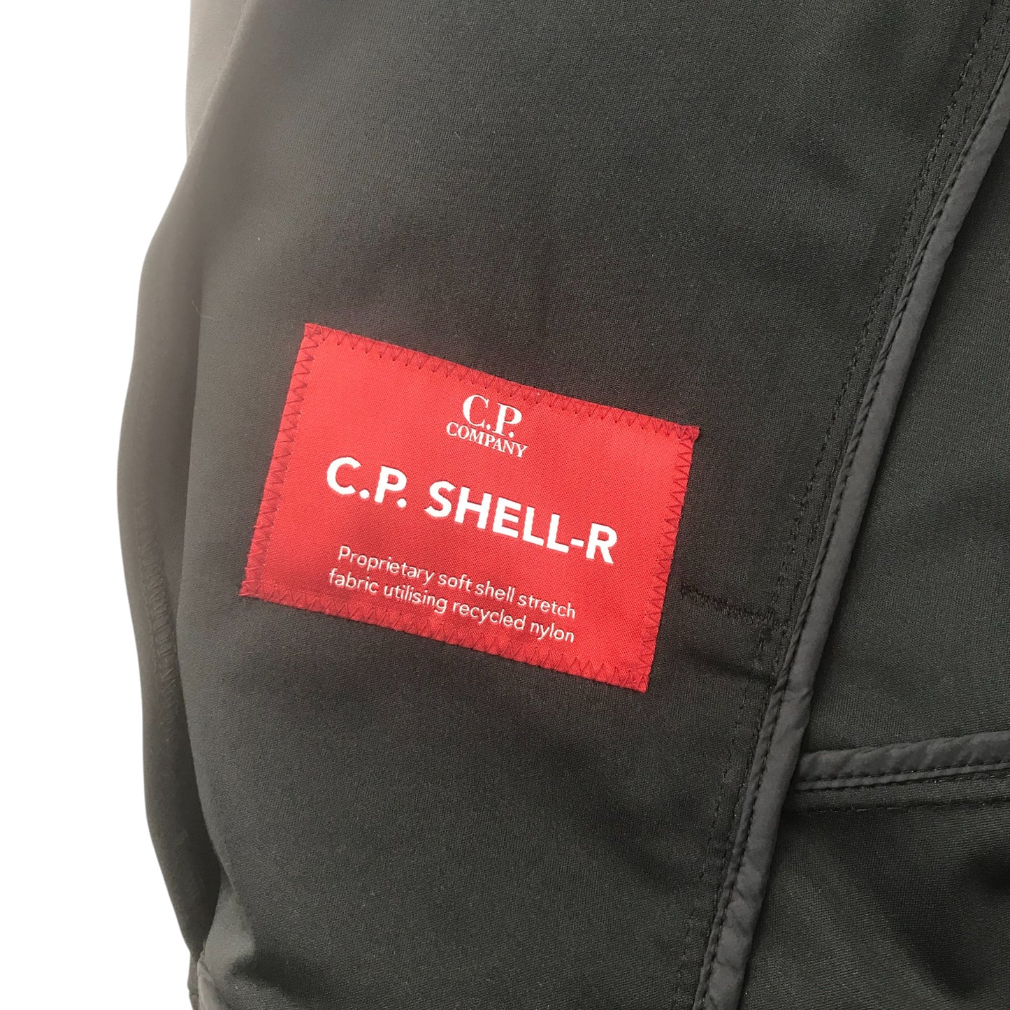 CP Company Shell-R light windbreaker jacket with hood size 50 medium chest 98/102 black hooded full zipper