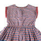 Monsoon dress 5-6 years blue and red graphic print