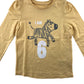 George t-shirt 6-7 years yellow Zebra I'm 6 print pattern cotton