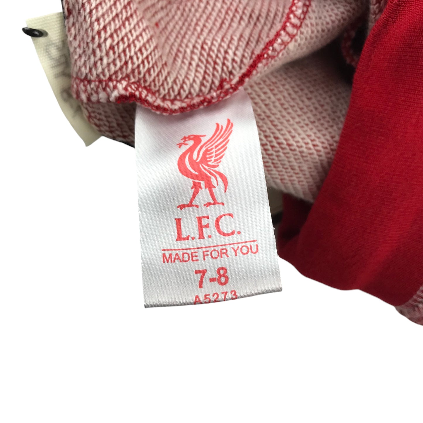 Liverpool FC shorts 7-8 years red jersey style cotton