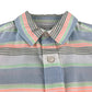 Debenhams shirt 5-6 years multicolour stripy pattern short sleeve cotton