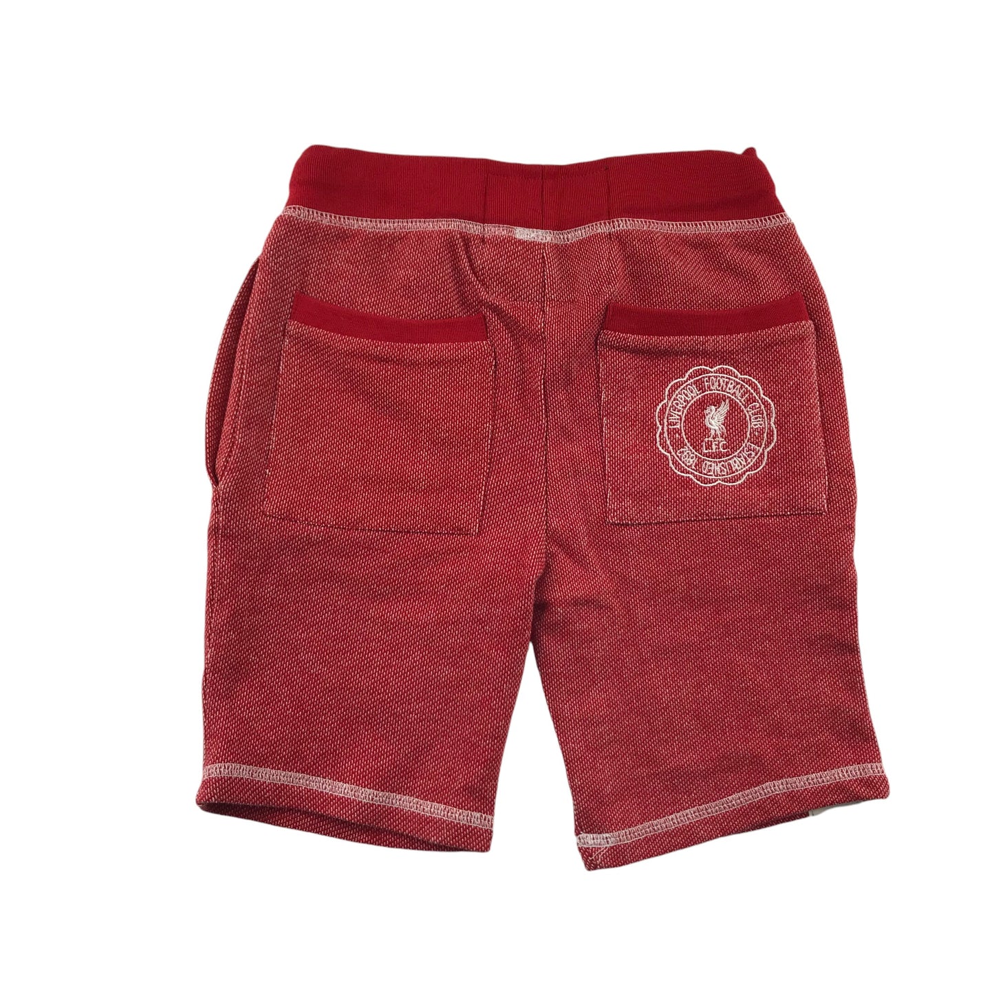 Liverpool FC shorts 7-8 years red jersey style cotton