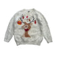 Tu festive jumper 4-5 years white fluff Christmas deer