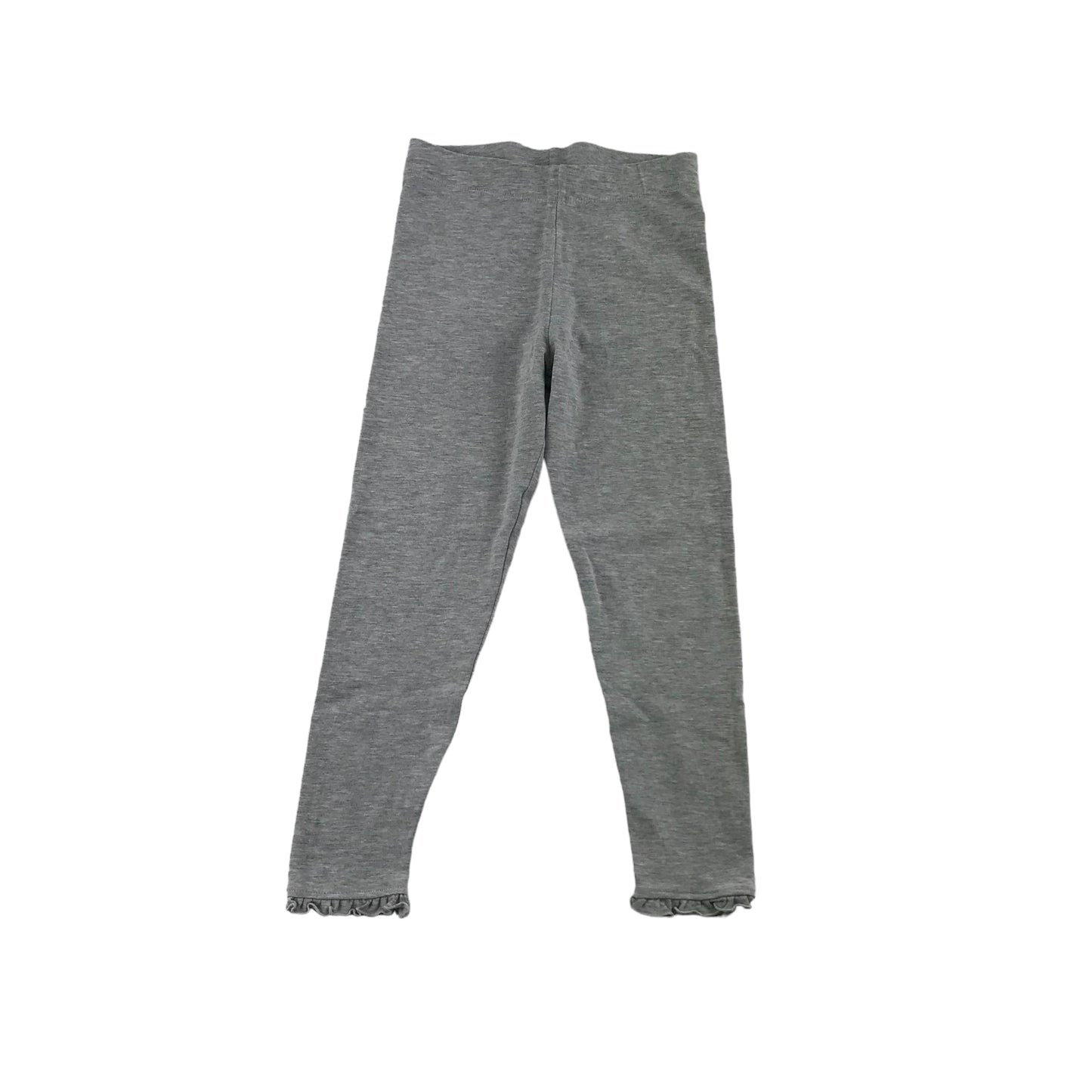 Nutmeg Leggings Age 5 Grey Frill Detailed Ankles