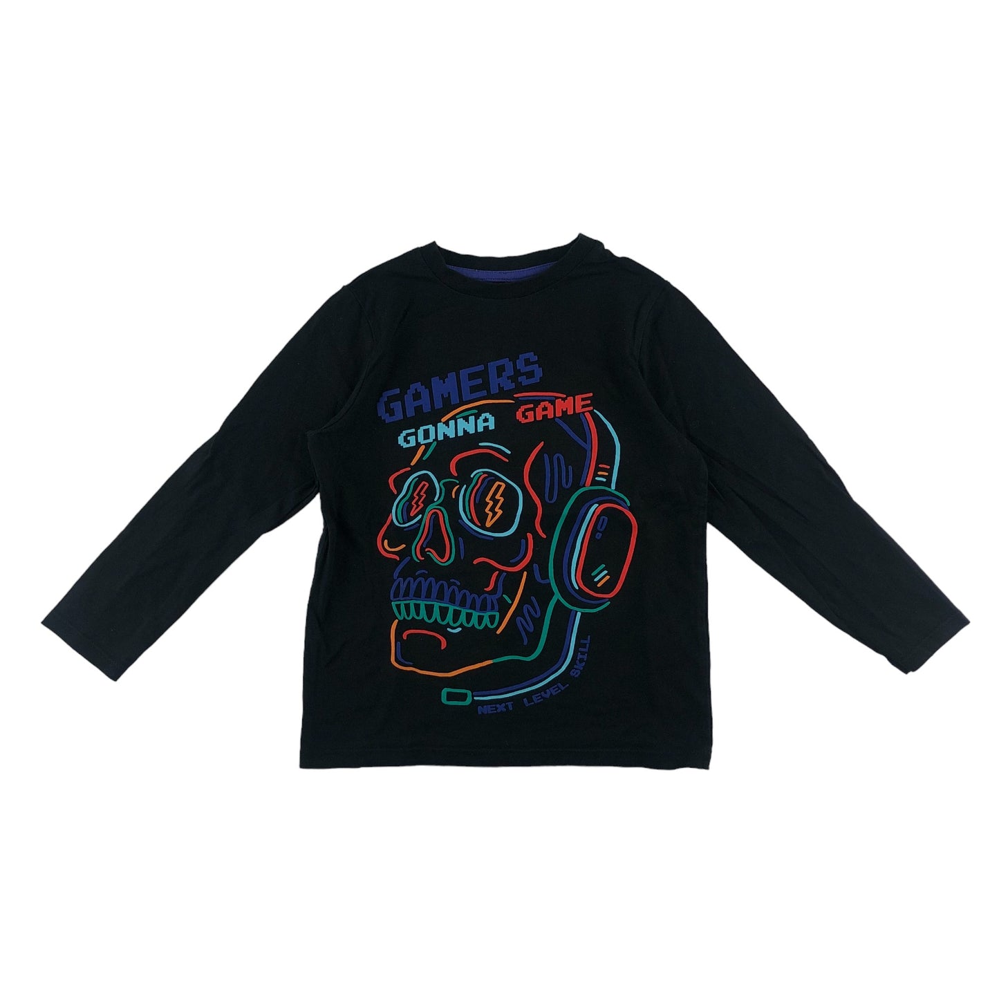 George t-shirt 5-6 years black skull Gamers Gonna Game long sleeve cotton