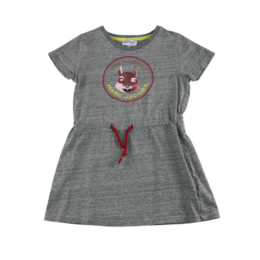 The Marc Jacobs dress 4-5 years grey the mascot graphic A-line short sleeve