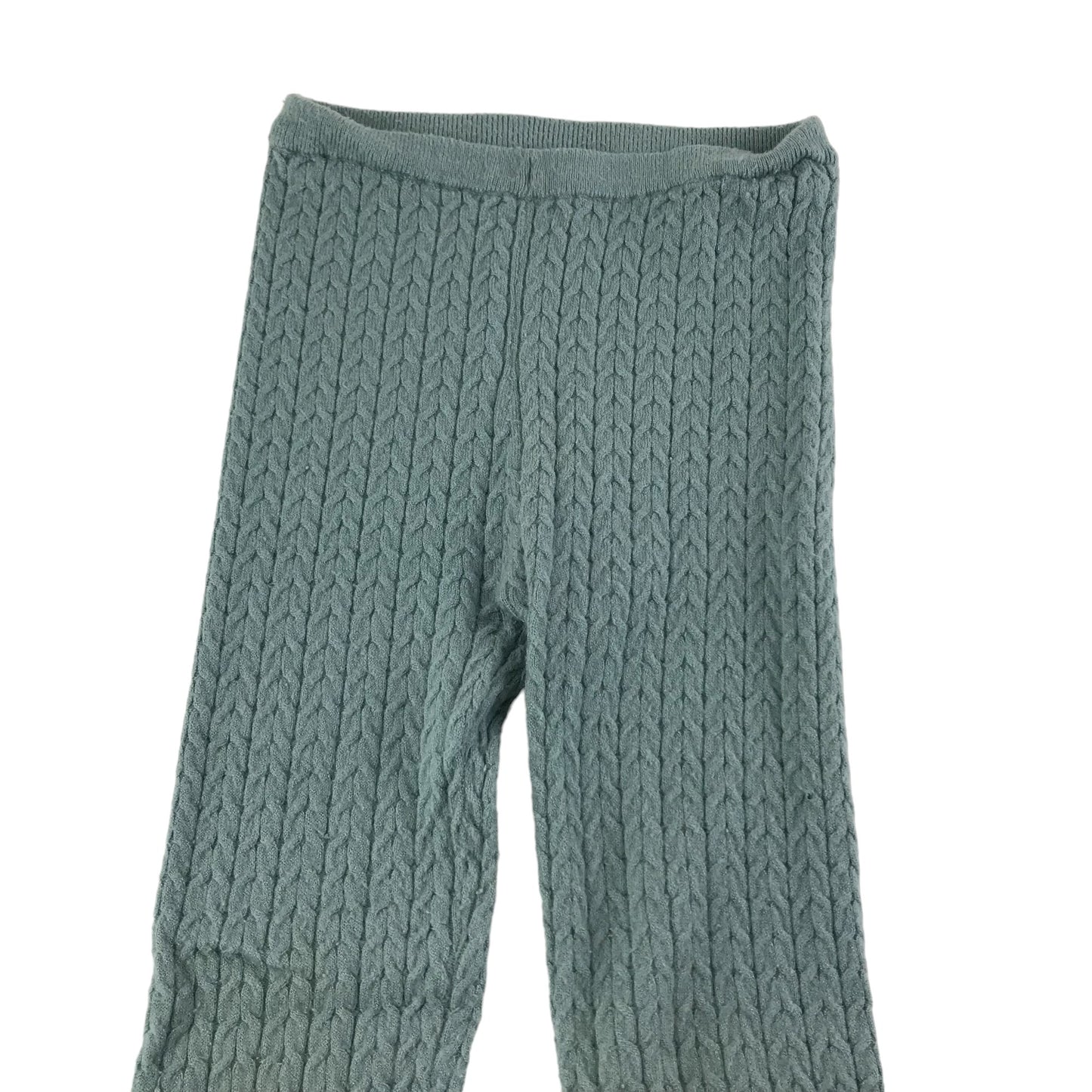 George Leggings Age 5 Greyish Turquoise Knitted pattern