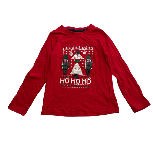Lupilu festive t-shirt 4-6 years red Ho Ho Ho Nutcracker print cotton