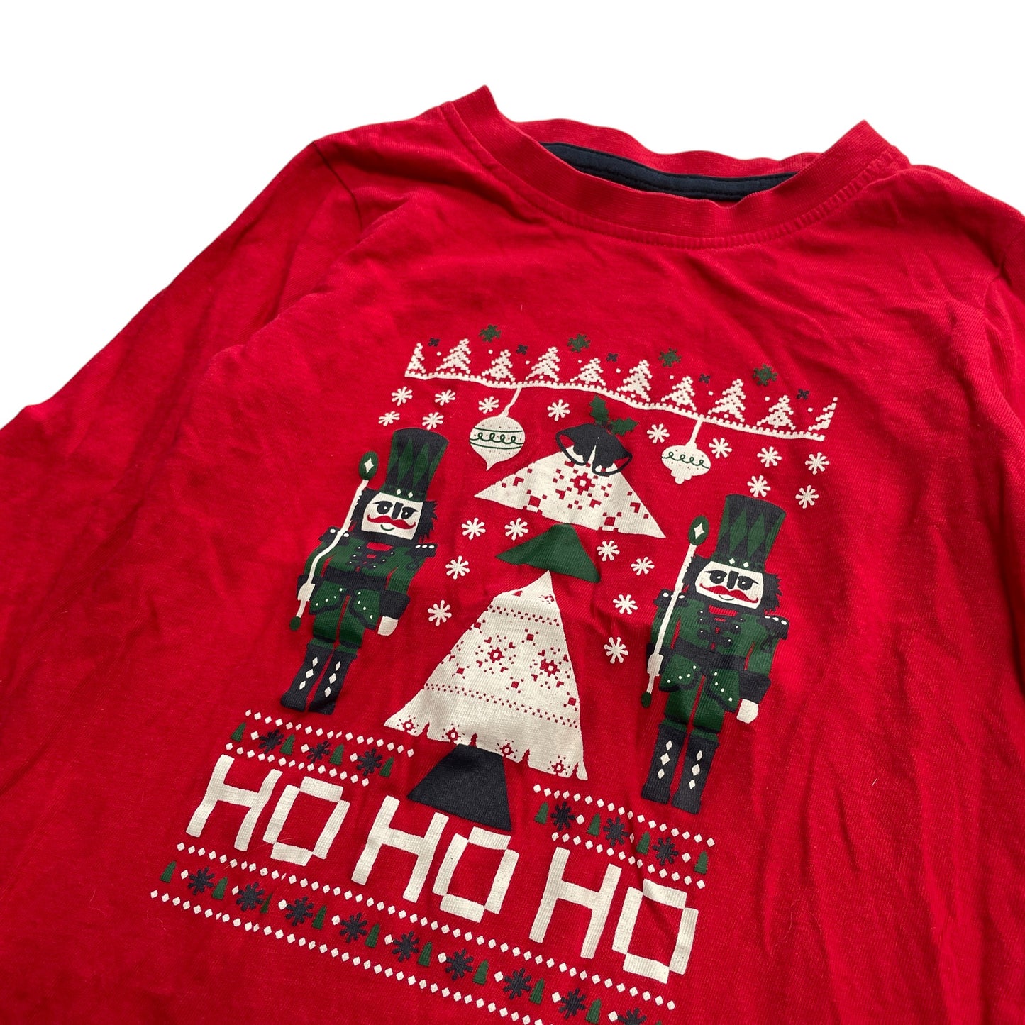 Lupilu festive t-shirt 4-6 years red Ho Ho Ho Nutcracker print cotton