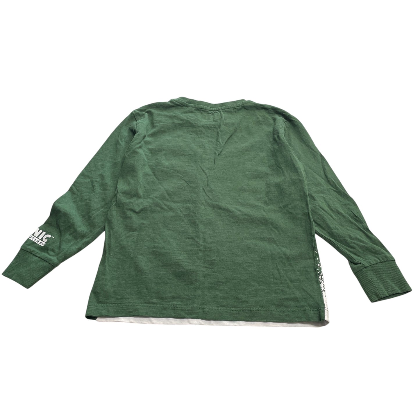 Next festive t-shirt 5-6 years green Sonic the Hedgehog cotton