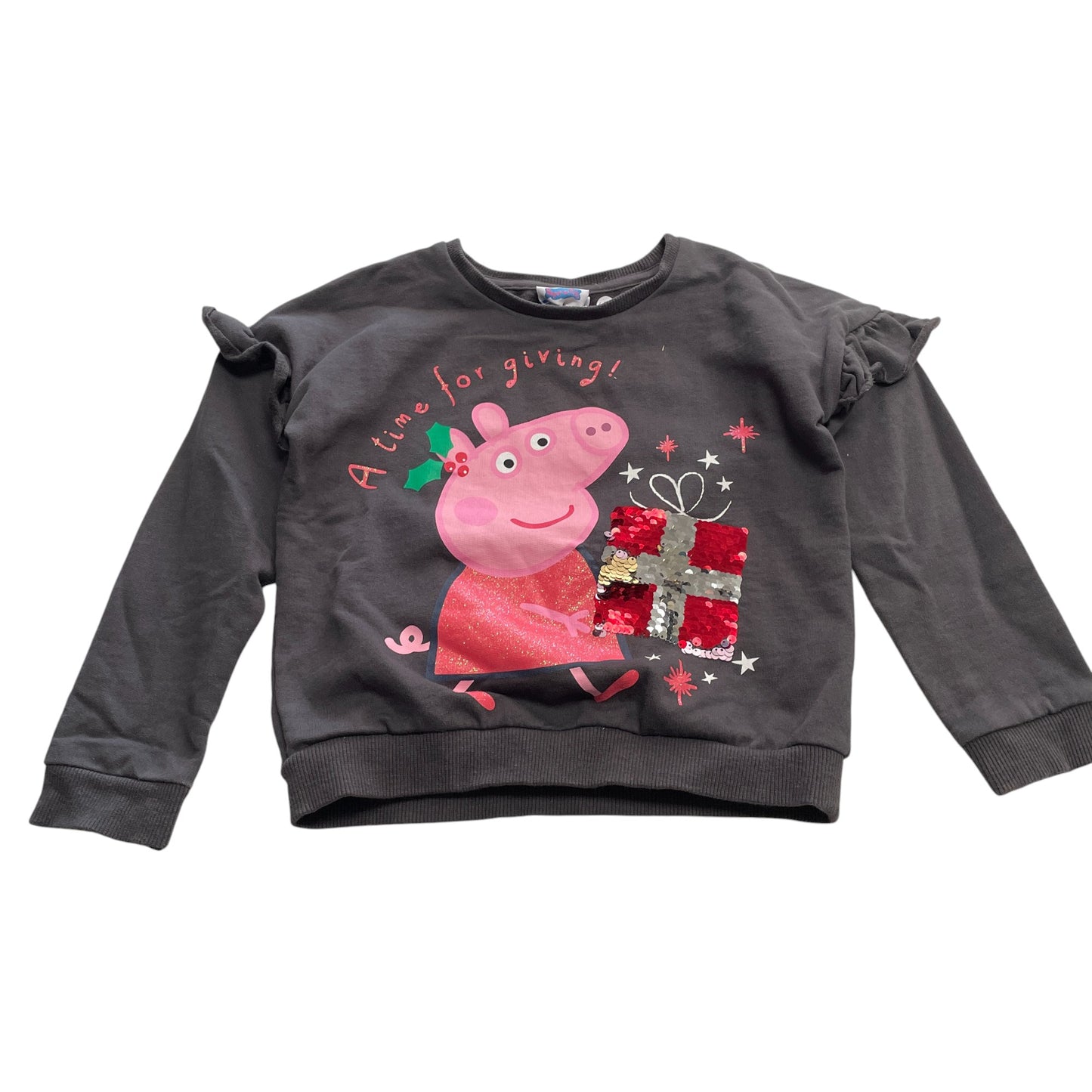 George festive sweater 4-5 years grey Peppa Pig pullover