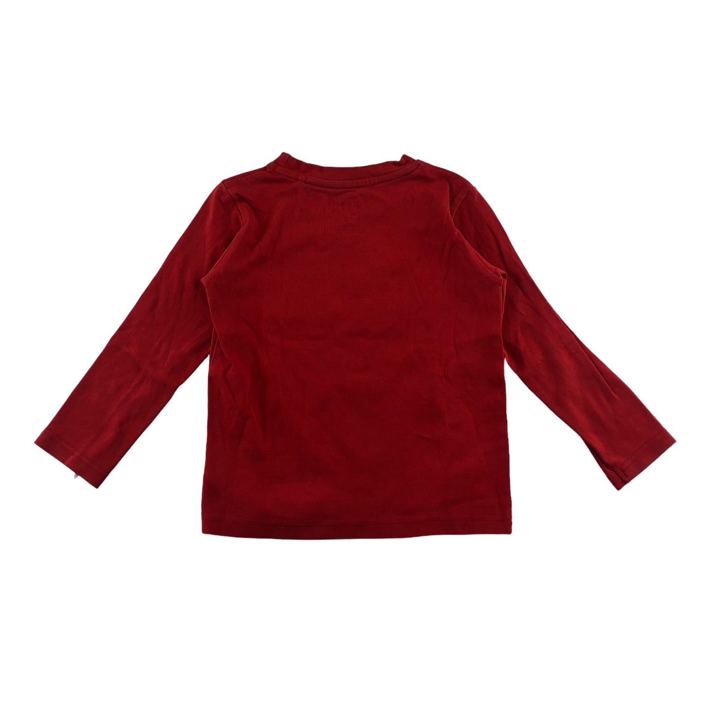 Frugi t-shirt 5-6 years red snowboarding cow long sleeve