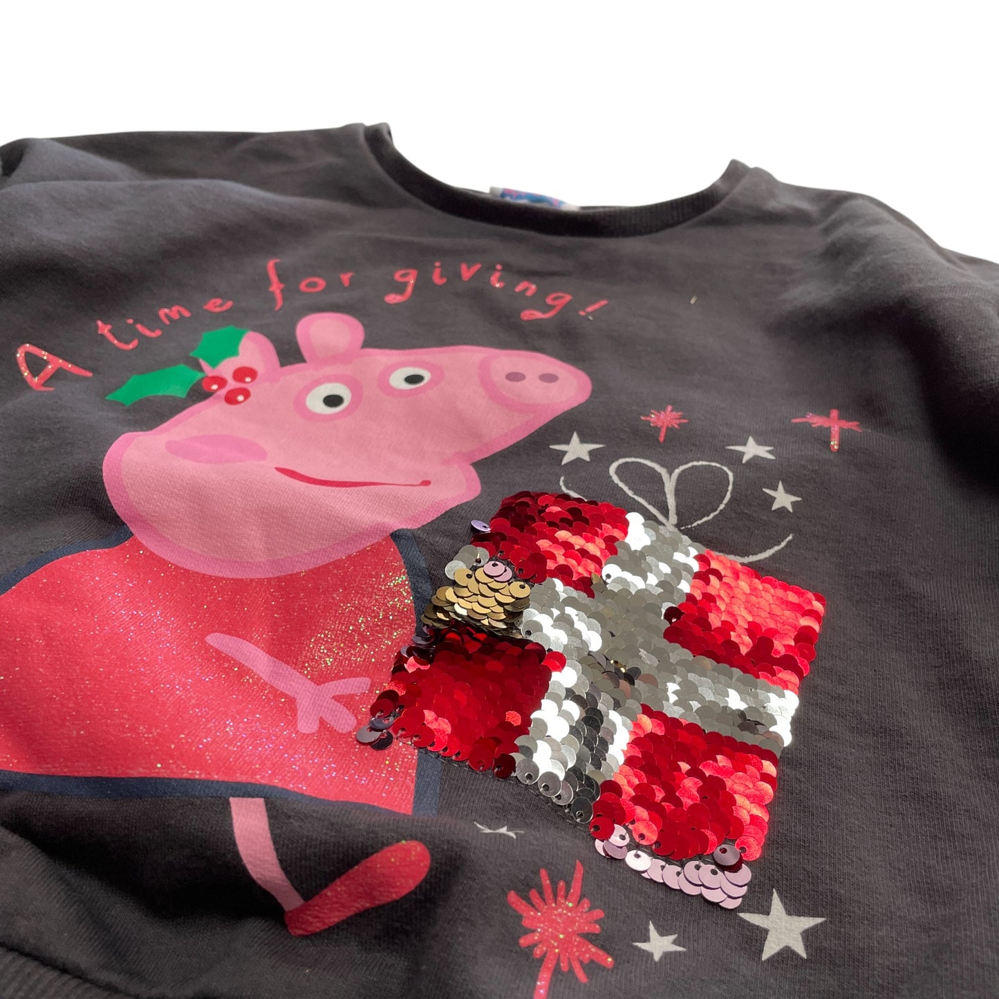 George festive sweater 4-5 years grey Peppa Pig pullover