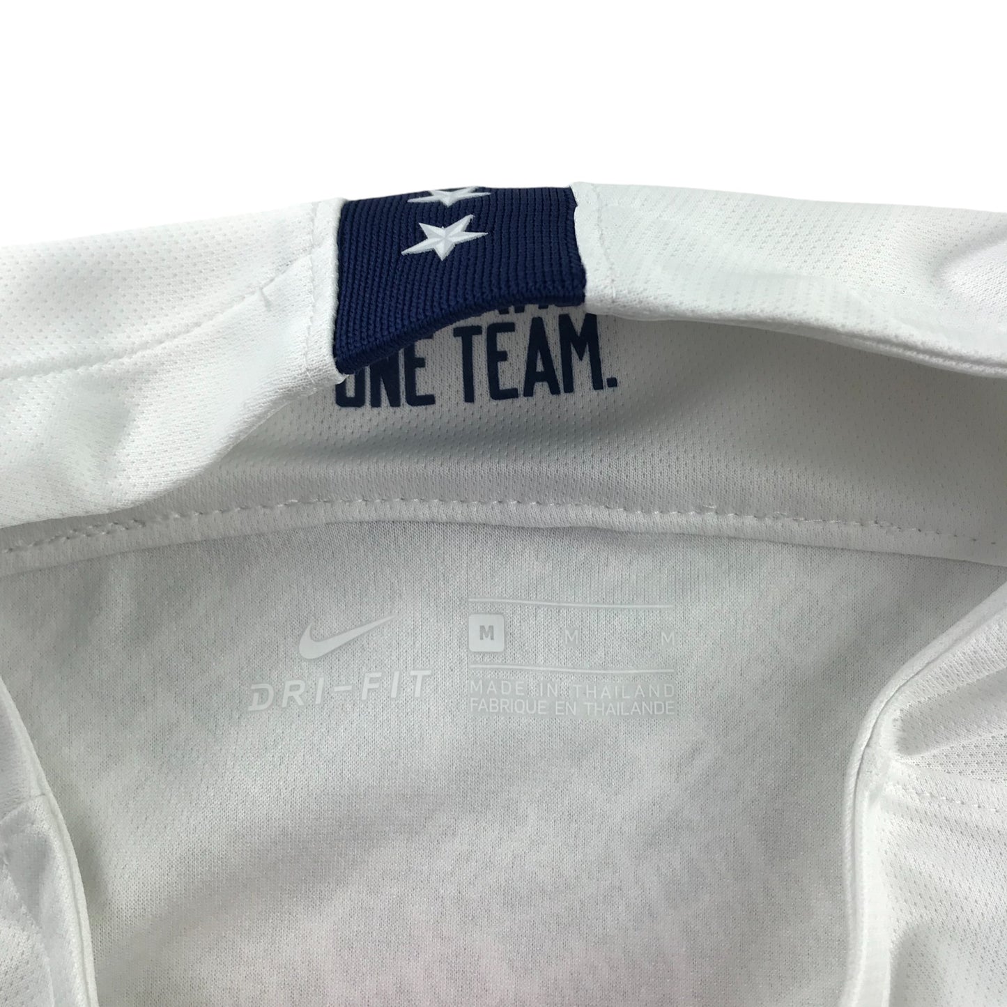 Nike USA Soccer National Team 2019/2020 Home Kit Women's Medium White Logo Jersey Slim Fit